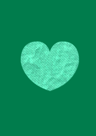Fashionable Craft Heart Green Blue