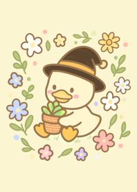 ลูกเป็ดน้อยในทุ่งหญ้า (สีเหลือง)