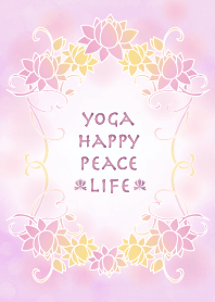 Yoga happy peace life