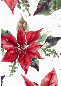 クリスマスポインセチアフラワーきせかえ