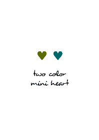 two color mini heart 285