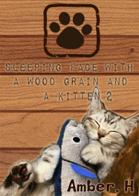 Wood grain and kitten No.2