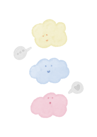 Cloud Chatting Theme (beige 02)