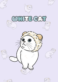 whitecat2 / light purple