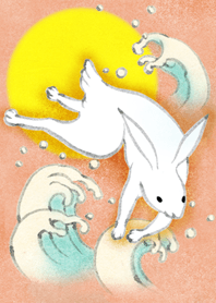 Llucky white rabbit