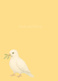 Dove & Olive on brown & yellow