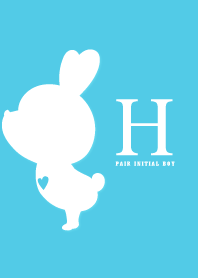 PAIR INITIAL BOY -H-
