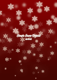 Simple Snow Crystal darkred *