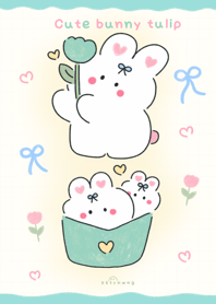 Cute bunny tulip    :) :)