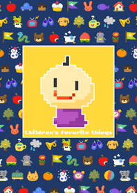 Pixel art Children's favorite things