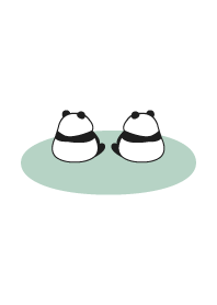 Back view of a panda
