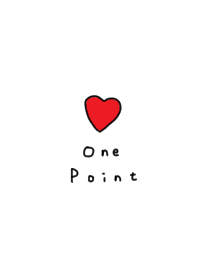 one point. Simple and cute.