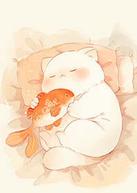 ✨白日貓和牠的金魚寵物❤️