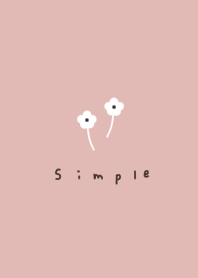 Small flowers. Pink beige.