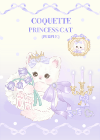 Cute cat :Coquette princess cat (purple)