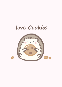 Relax Hedgehog and Cookies -pink-