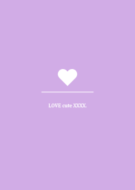 simple love heart Theme Happy purple 2