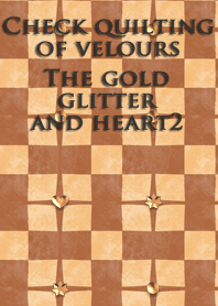 Check quilting of velours<glitterheart2>