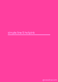 simple line 5 hotpink