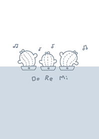 Twisted Cactus - Gray Indigo (bw1)