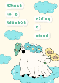 Ghost in a blanket riding a cloud3