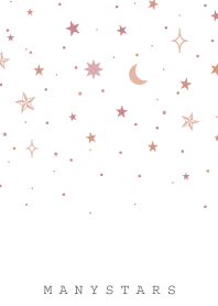 MANY STARS-WHITE RED 3