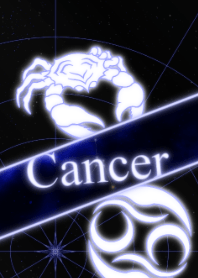 Warna biru bergaris kanker