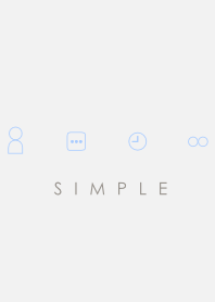 シンプル グレー ブルー Line 着せかえ Line Store