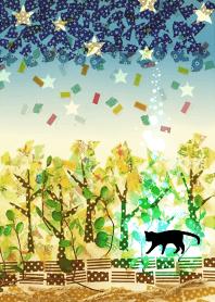 Scandinavian forest where cats walk