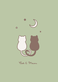 แมว&พระจันทร์ / pistachio