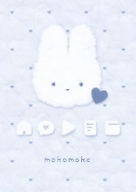 もこもこ & うさぎ ♥ ダイヤグリッド F-01