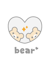 Bear Glitter [White]