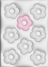 Plump Daisy 2 White&Pink