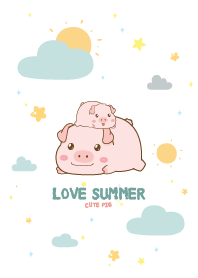 Pig Love Summer Pretty