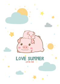 หมูอ้วน ฤดูร้อน น่าร๊าก
