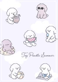 Toy Poodle Summer purple04_2