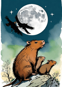 Ukiyo-e - Capybara Dc931c