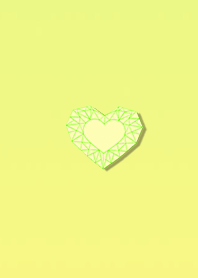 Green yellow heart that changes life