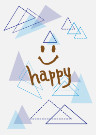 blue triangle - smile 17-