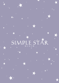 SIMPLE STAR -DUSKY PURPLE-