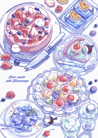 Clear sweets with Shimaenaga