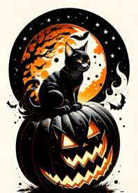 浮世絵万聖節猫 1E4c90