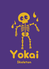 Yokai skeleton Pansy purple