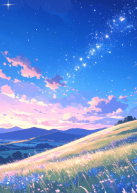 Starry sky over the grassland Vol.2