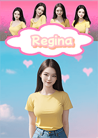 Regina Yellow shirt,jeans Pi02