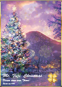 運気UP✨富士山とクリスマスツリー