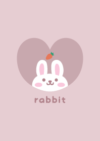 うさぎ3人参[ピンク]