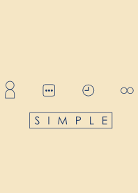 シンプル(ネイビー ベージュ)Ver.6文字入り