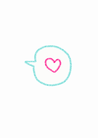 (simple pink heart x (white) theme )