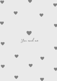 pattern heart =whitegray=